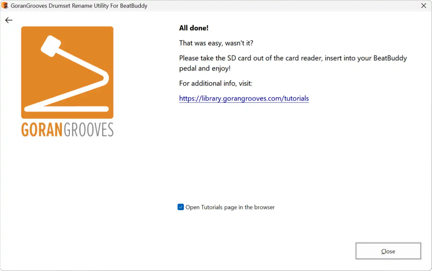 GoranGrooves Drumset Rename Utility screen 4- final salute.