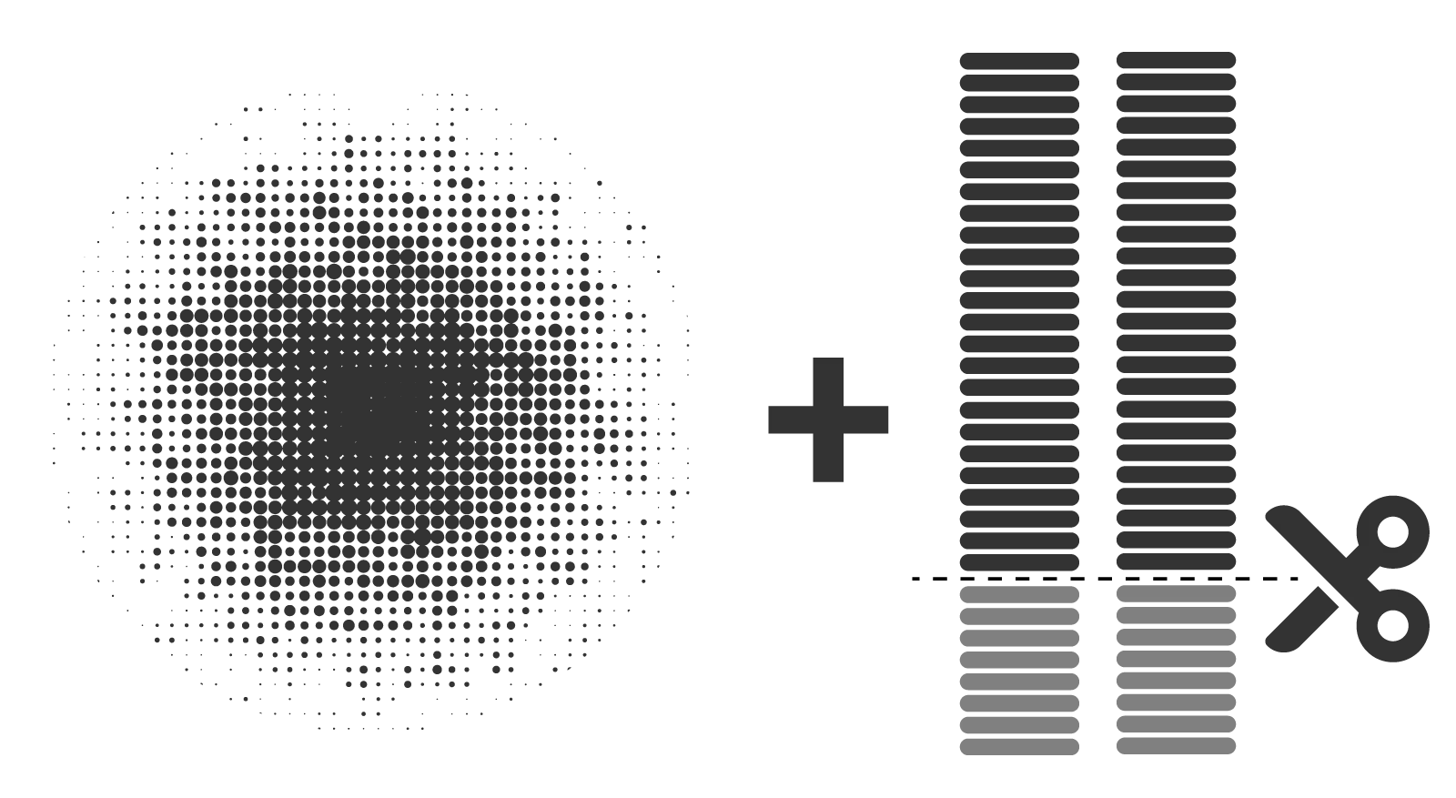 Dithering to 24 bits: adding noise and truncating bottom 8 bits.